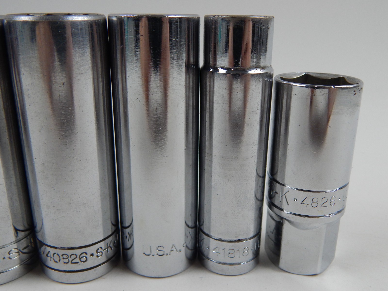SK Tools 1/2″ Drive Deep Sockets 7 Piece Set 9/16 to 1-1/8″ SAE 41818 to 41836