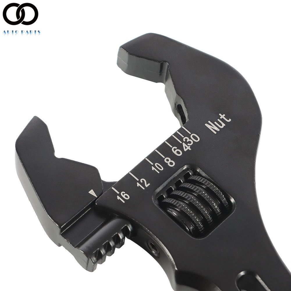 Black Aluminum 3AN 4AN-16AN Adjustable Wrench Tool Spanner For Hose End Fitting