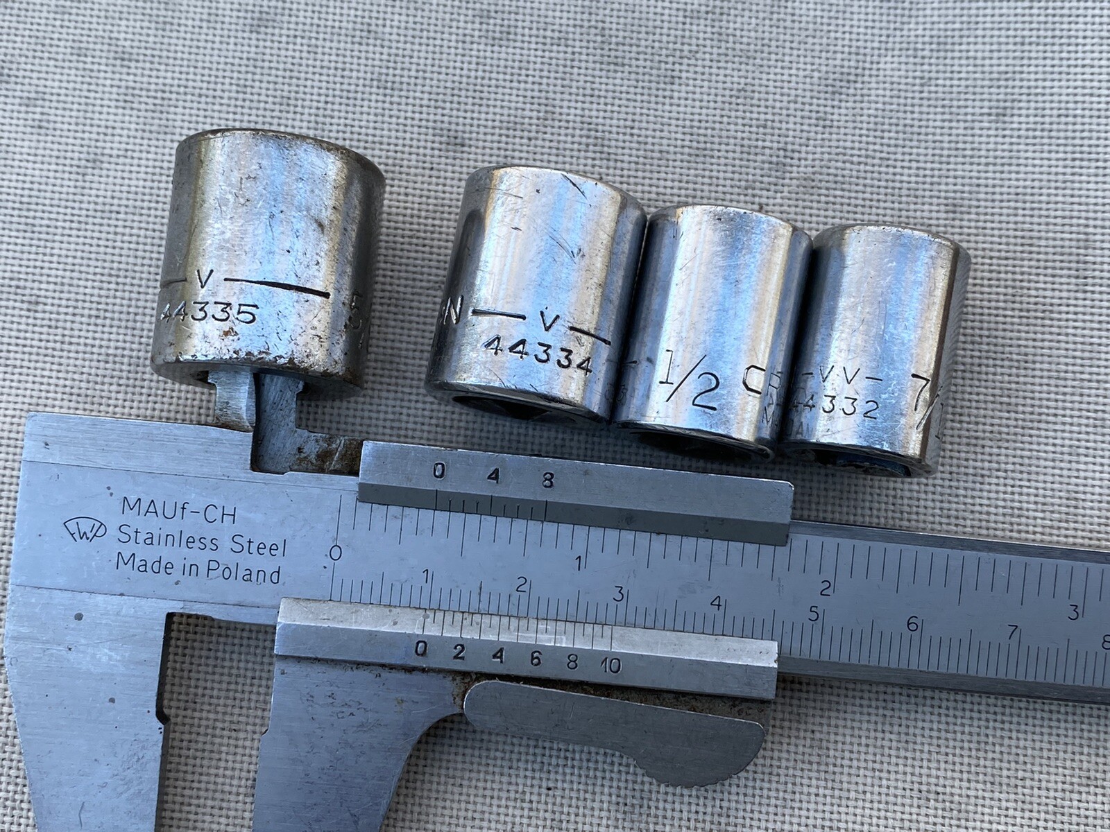 Vintage Craftsman-9pc 1/2 & 3/8” drive SAE Socket Lot 🇺🇸 V, VV, G