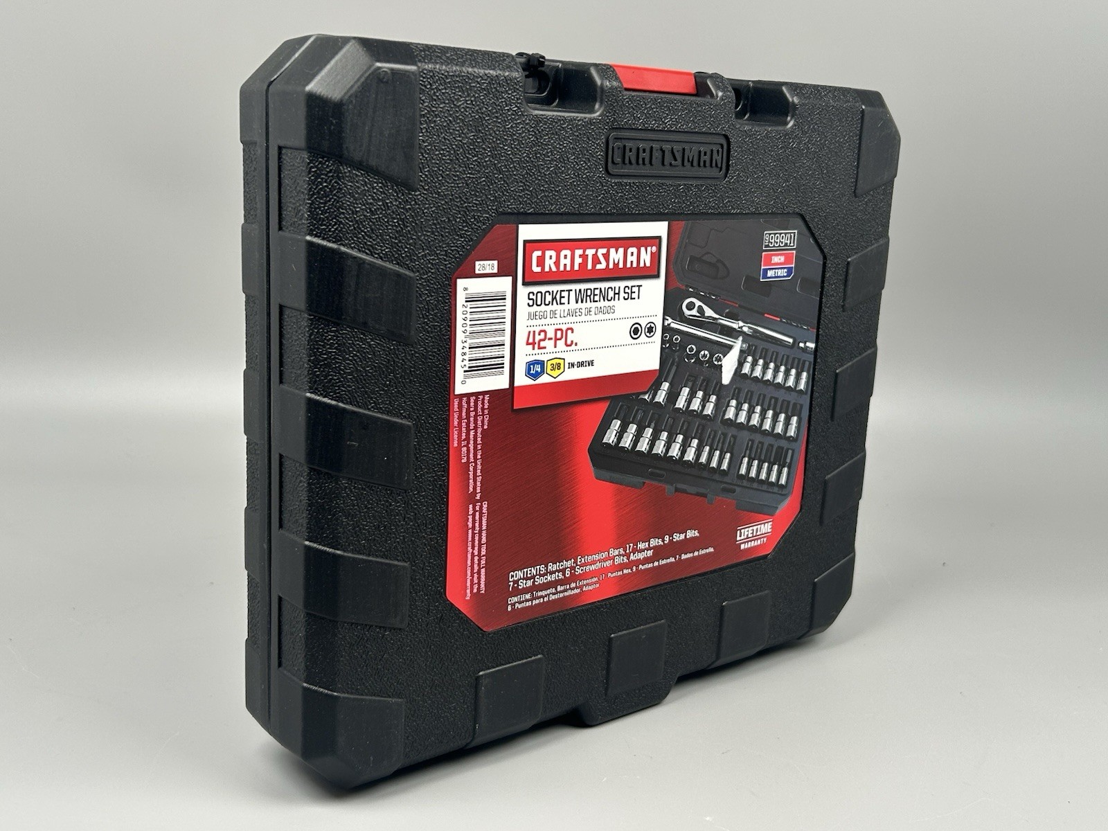 Craftsman 42-Pc 1/4 & 3/8 Drive Hex Torx Bit Socket Wrench Set 99941 – New