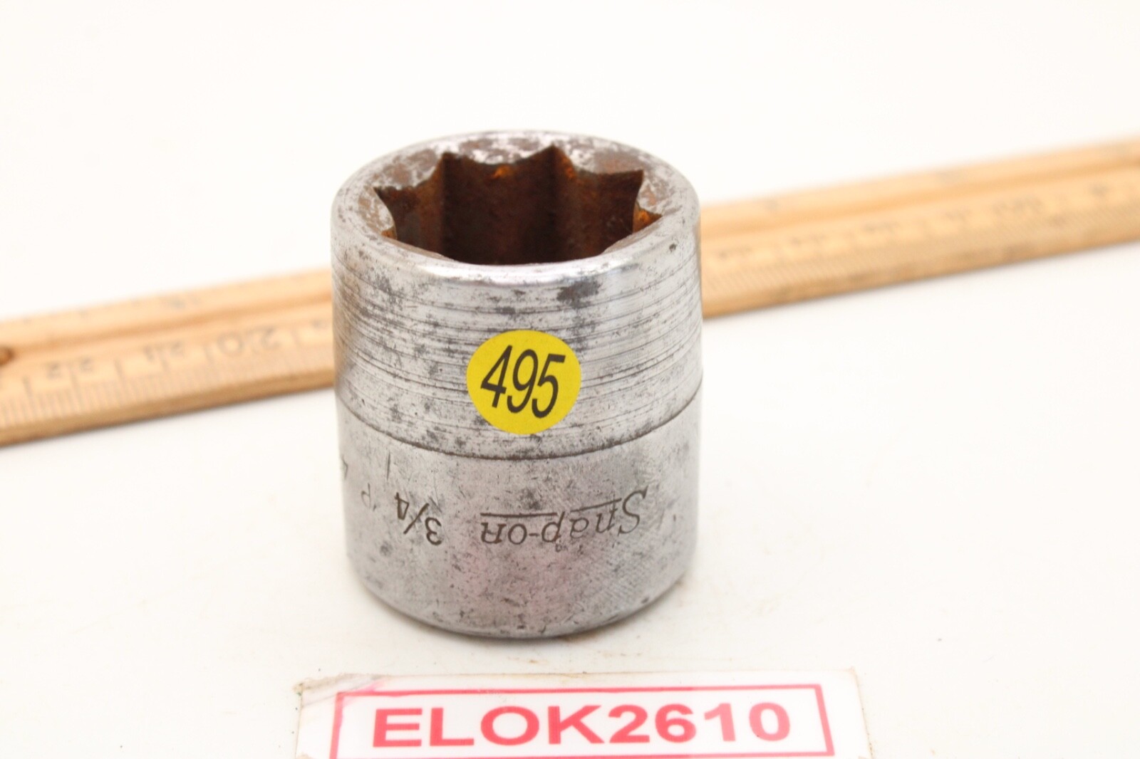 Snap-on Tools 424 1/2″ Drive 3/4″ 8 point Double Square Socket USA