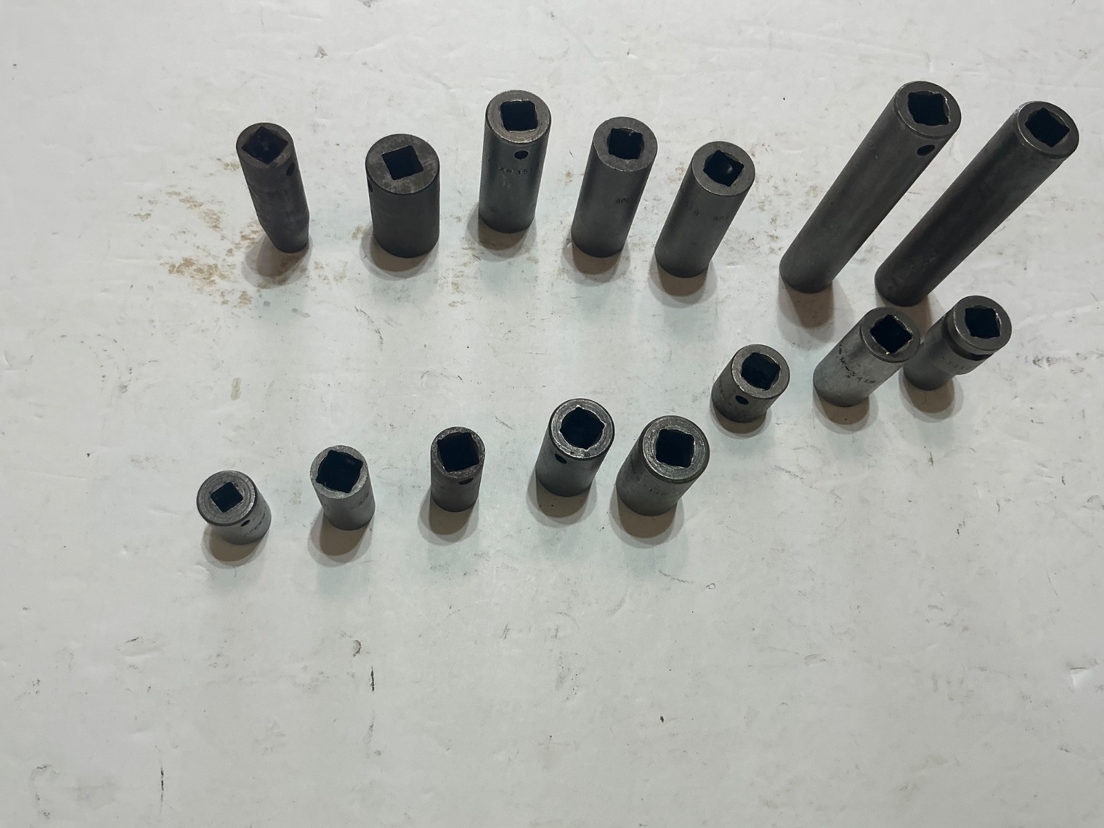 15 asst Apex 3/8″ drive sockets shallow & deep 6&12 pt all for $30