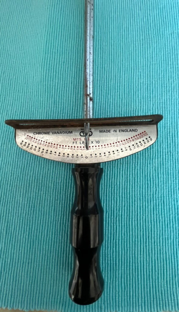 Vintage Torque Wrench 1/2 Inch Square Drive Chrome Vanadium