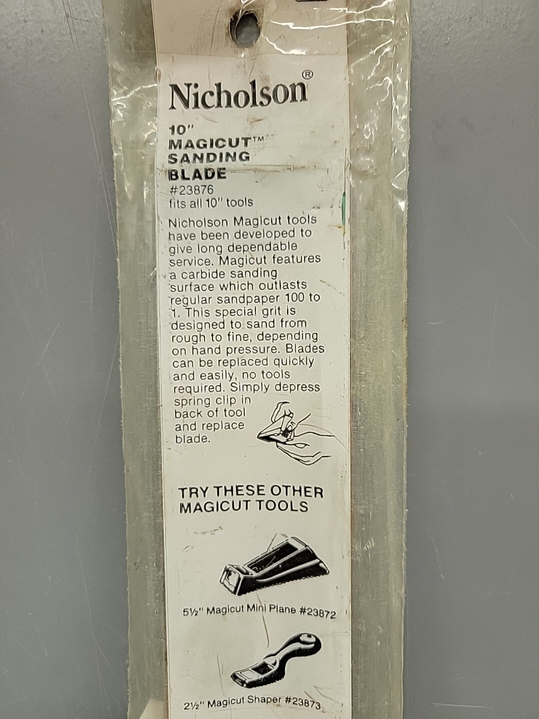 Nicholson 10″ Carbide Abrasive Blade 46 Grit Fits Stanley 295 296 285 21-430 USA
