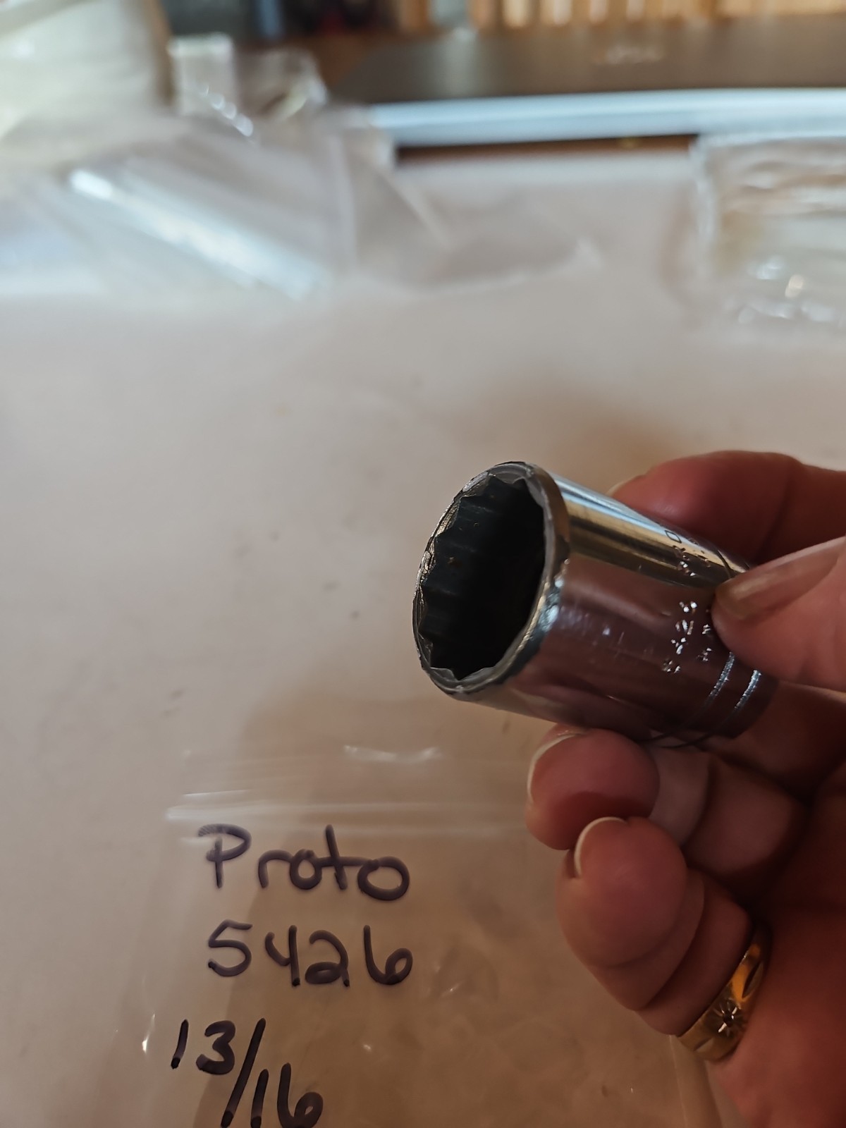 Proto 13/16″ 12 Point 1/2” Drive Socket 5426 Made In USA
