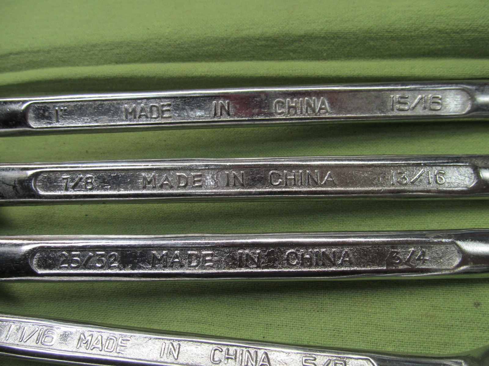 Older China Made 6pc SAE Deep Offset Box End Wrench Set – 3/8″-1″ – Fukung Brand