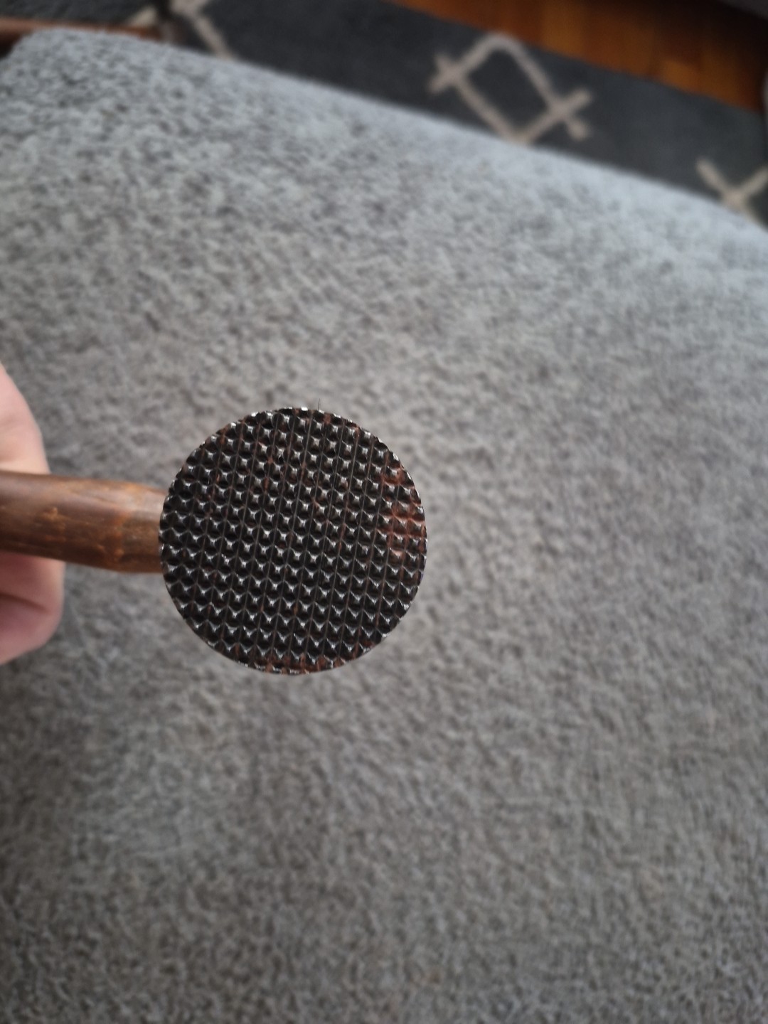 Snap On BF613B Wood Handle Auto Body Round Face Cross Peen Shrinking Hammer MINT