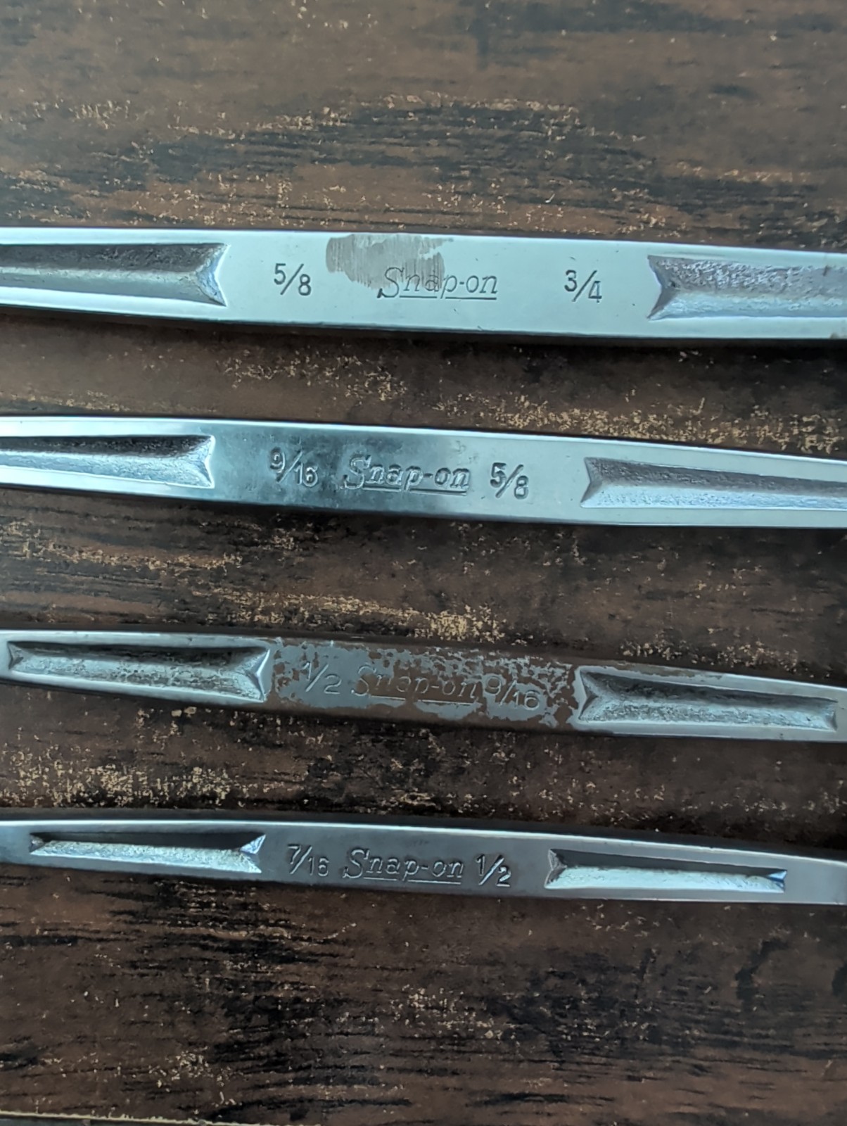 Snap-On Tools Double End Flex Socket Head Wrench Set Of 4 SAE 12pt FH Series