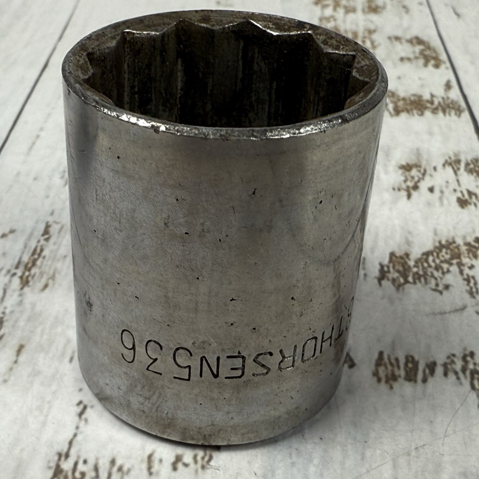 Thorsen 538 1-3/16″ Chrome Socket 1/2″ Drive 12 Point, 536 1 1/8” Socket, 512