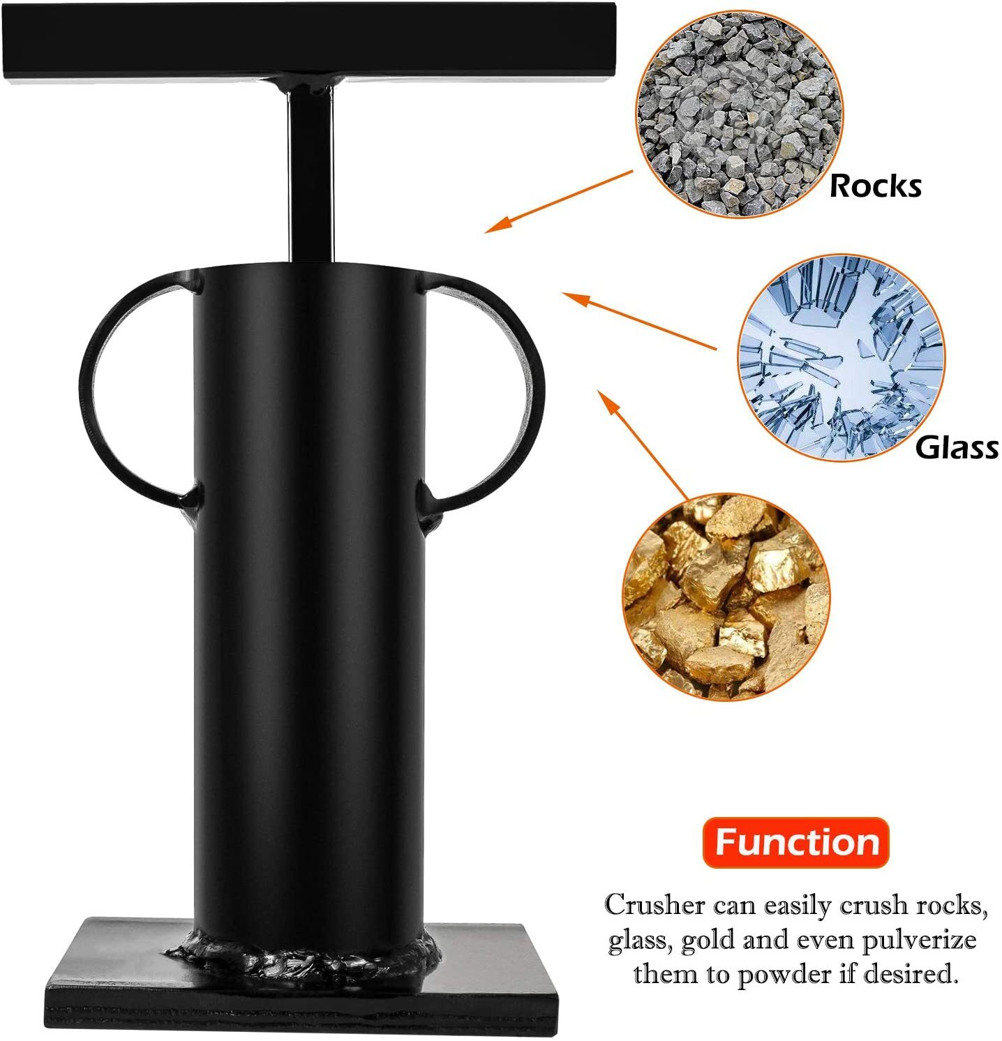 Frit Maker Glass Breaker Ore Crusher Gold Prospecting Stone Rock Hound Gold Rush