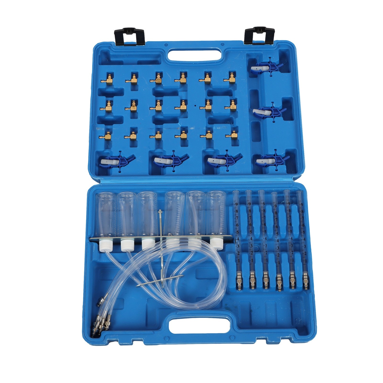 New Diesel Injector Flow Meter Test Kit Common Rail Adaptor Fuel Tester Set