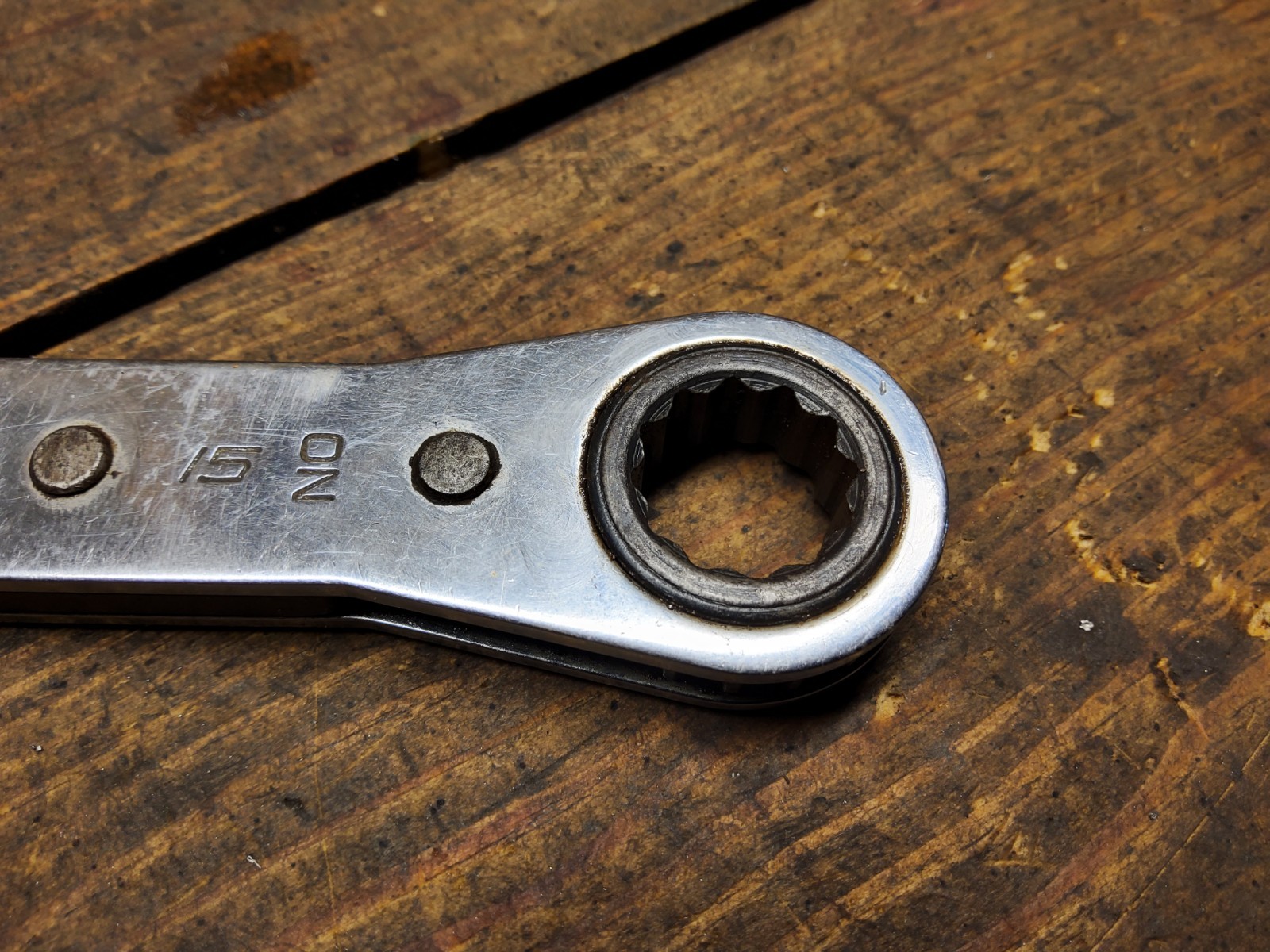 Snap-on Tools RBM1415A Ratcheting Box Wrench 14mm x 15mm 12 Point USA