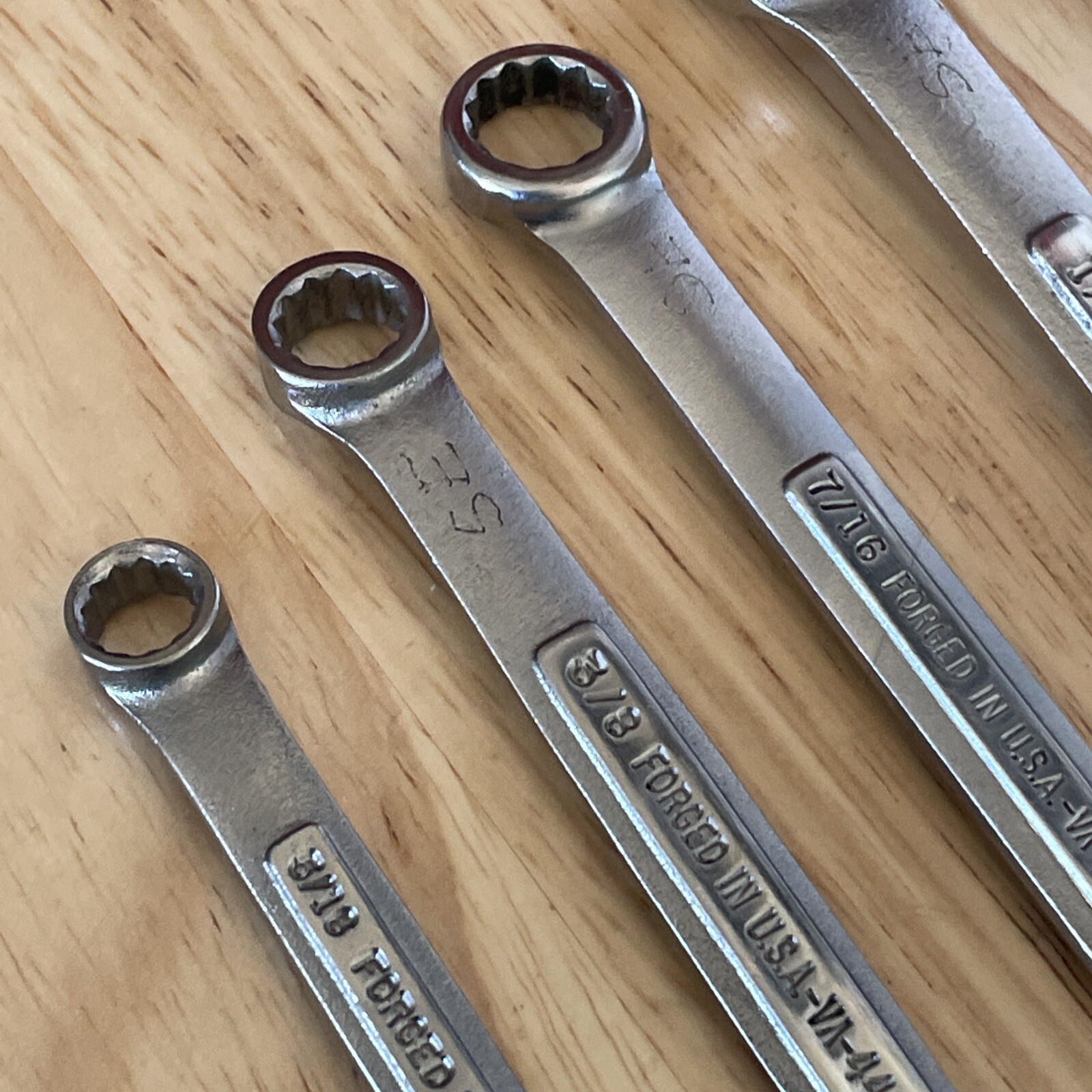 Craftsman SAE Combination Wrench Set 5/16- 3/4″ All VA Series Wrenches 10pc USA