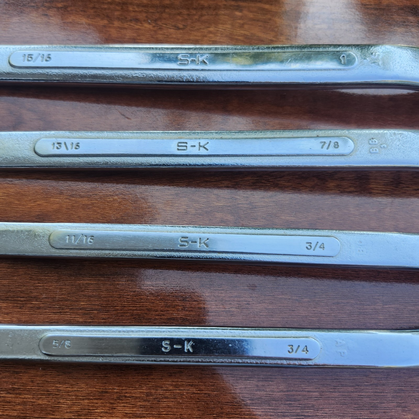 SK Tools 5/8” to 1″ Offset Box End Wrench 4Pc Set B2024 2224 2628 3032Forged USA