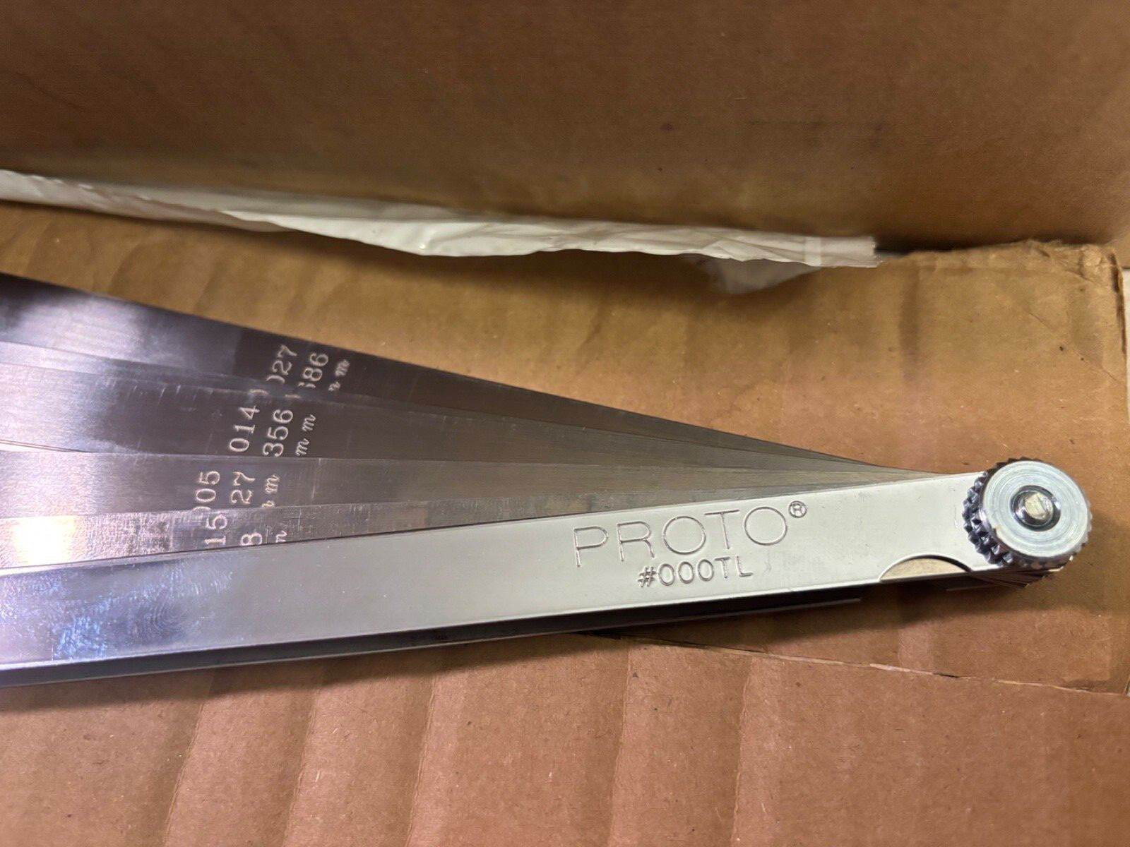 Proto J000TL 1/2″ x 12″ 25 blade .0015″-.040″ long feeler gauge set