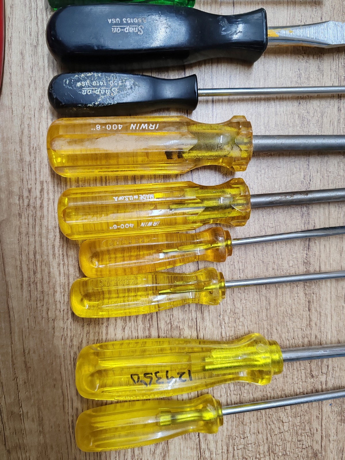 Screwdriver Proto Wiha Panzer Millers snap on Irwin Vintage New17 Pcs
