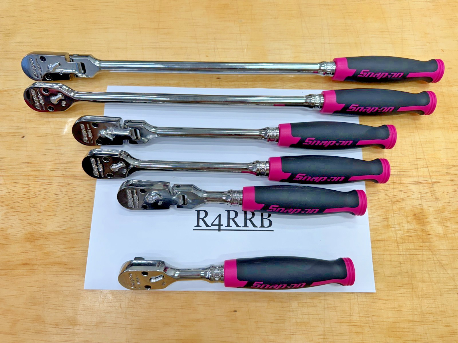 Snap-on Tools USA NEW PINK 6pc 3/8″ Drive 100 Tooth Cynergy Ratchet Master Set