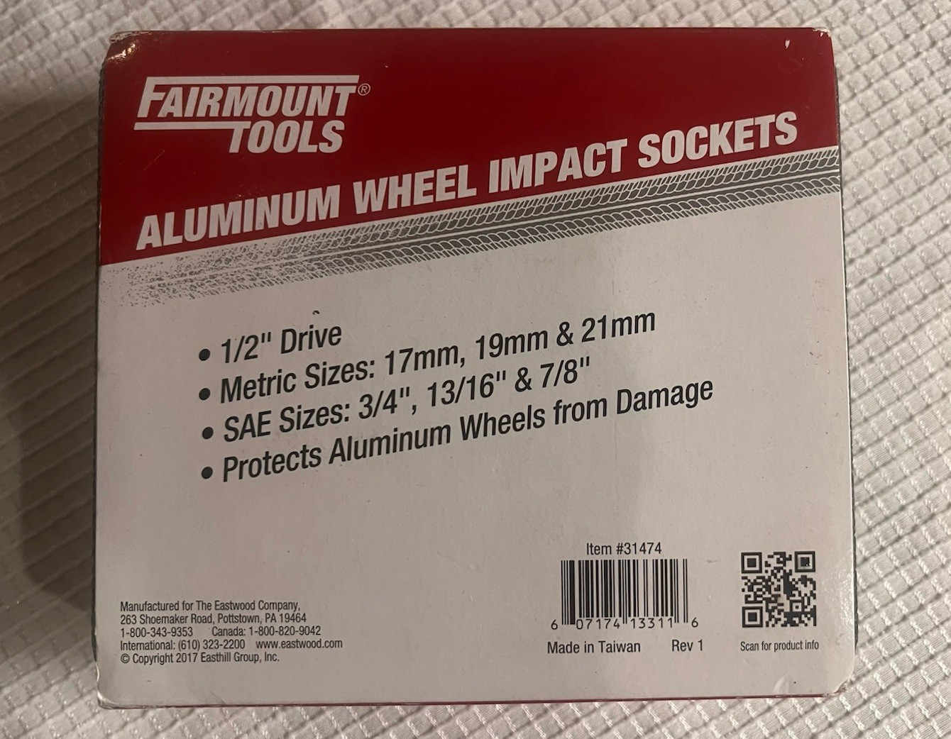 New Fairmount Tools 1/2” Drive Metric & SAE Aluminum Wheel Impact Sockets 31474