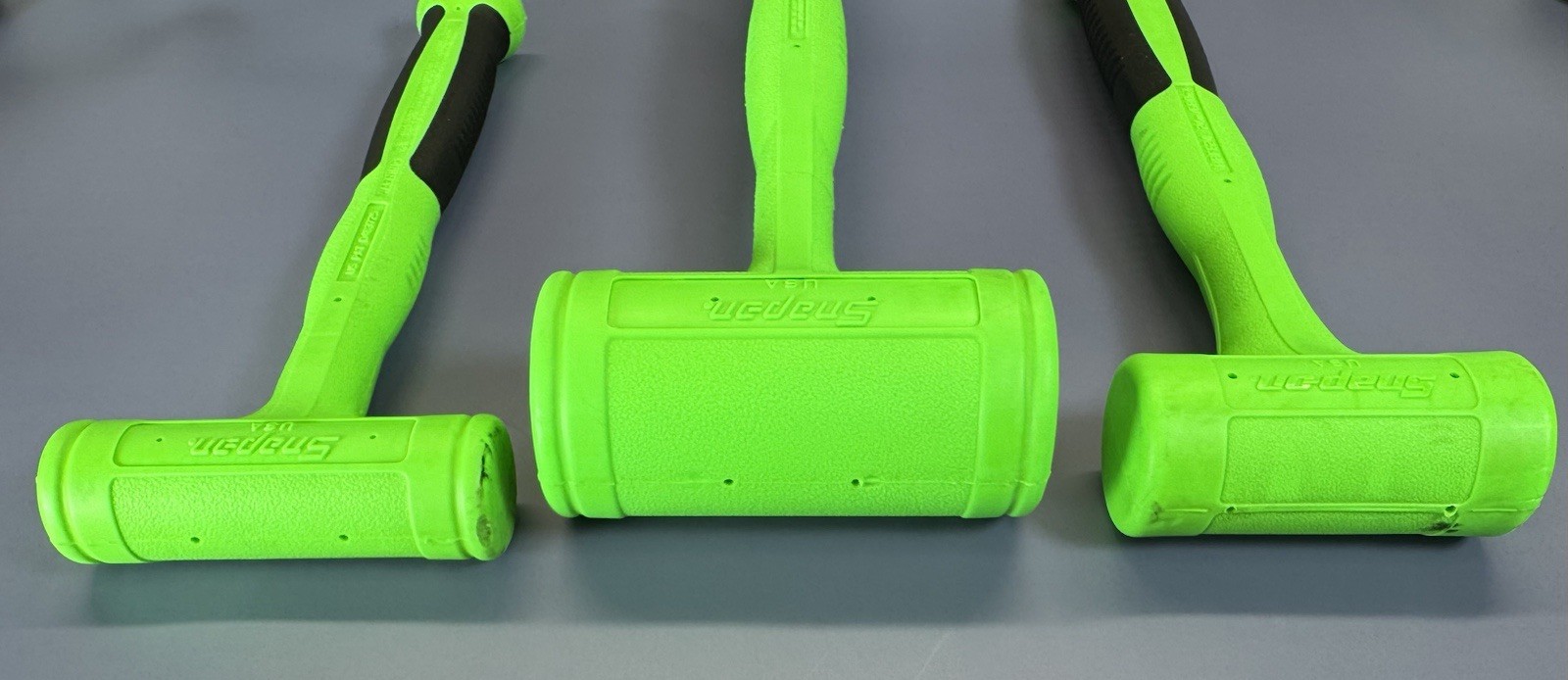 Snap-on HBFE6FG 16 20 24 32 48 56 oz 6-pc Green Dead Blow Hammer Foam Set