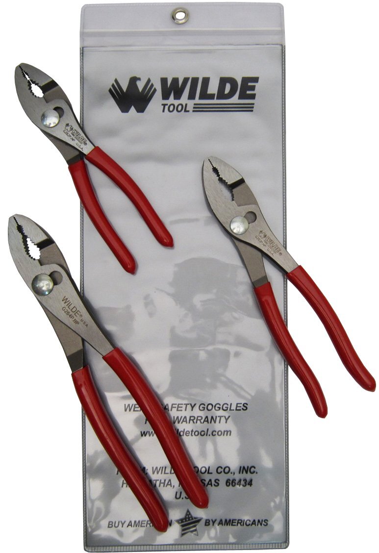 Wilde Tool 3-Piece Pliers Set-G262, G263 & G264-Vinyl Pouch G258PSP.NP/VP