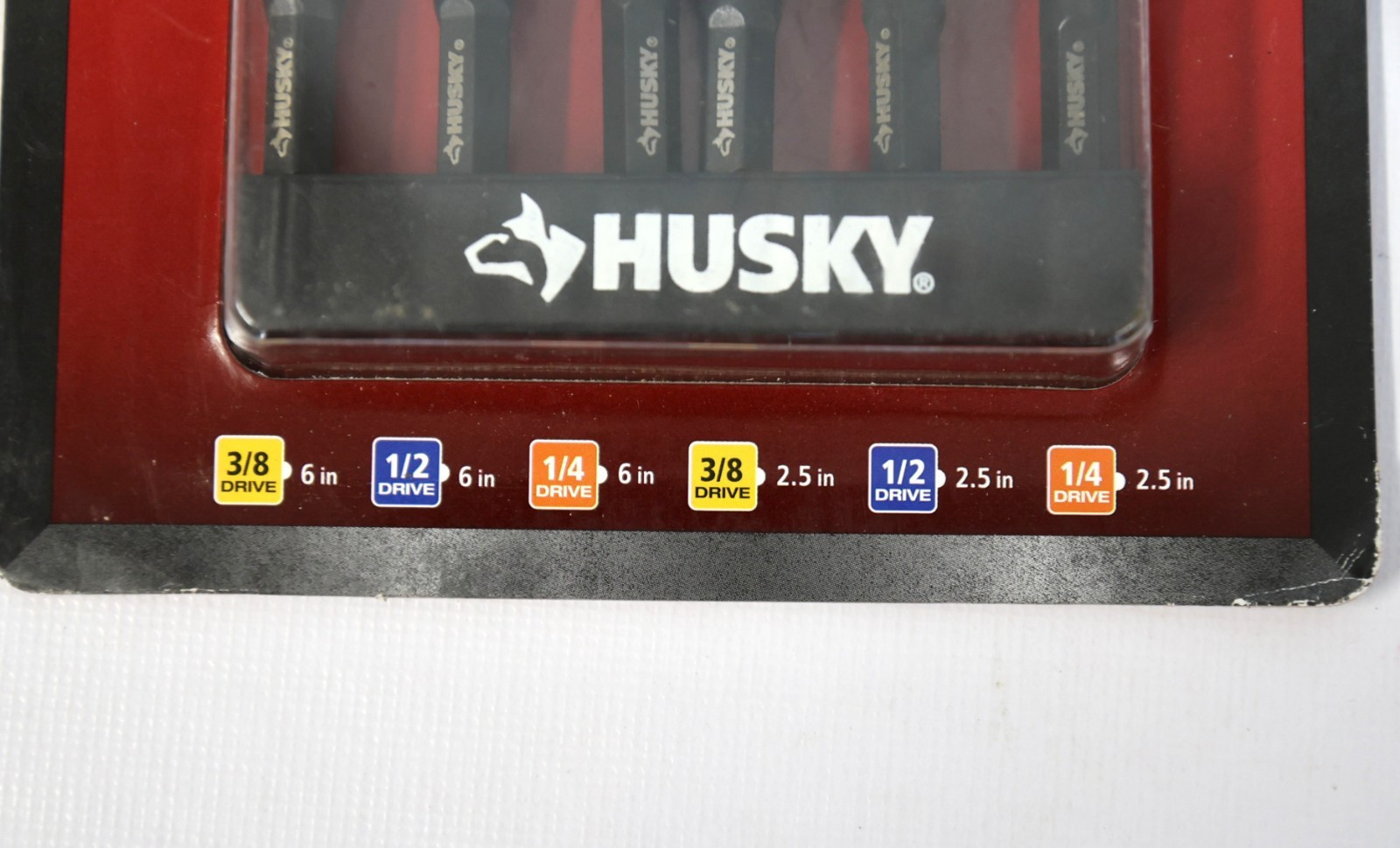 Husky 6 Piece 1/4″ Hex Impact Socket Adapter Set, HISKDRAPT6PC, New Sealed