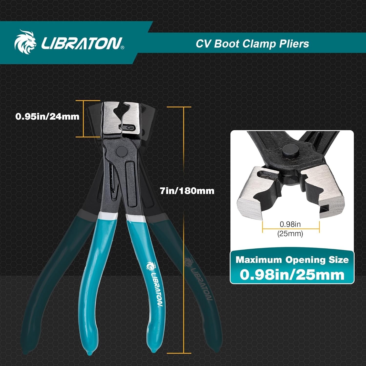 CV Boot Clamp Pliers, Clic & Clic-R Hose Clamp Pliers, 7 Inches Heavy Duty Cl…