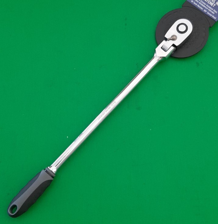NEW Eastwood 1/4″ Drive 12″ Long Swivel Flex Head Ratchet Soft Grip Handle