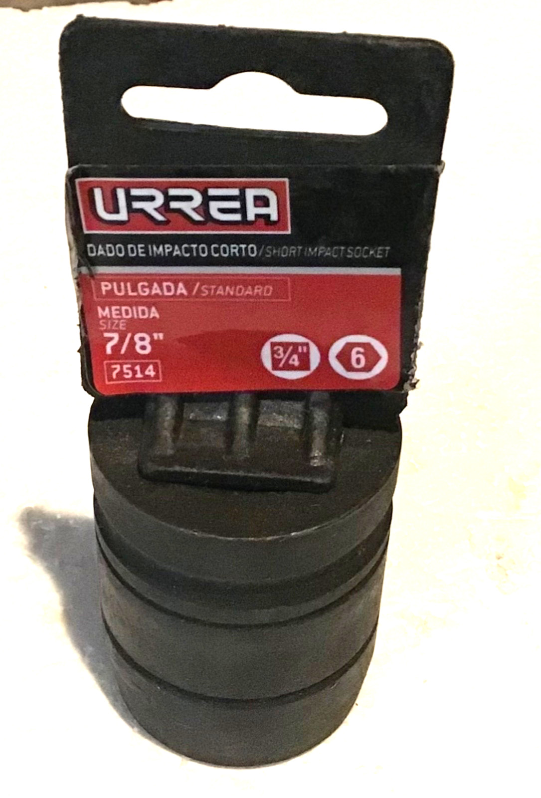 2 New URREA Impact Socket 3/4 Drive 6 Point 7514 & 7520L 1) 7/8” & 1) 1-1/4”
