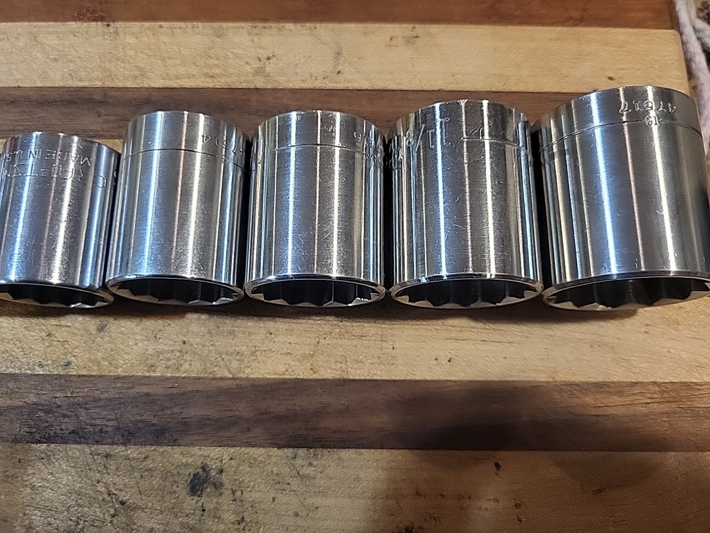 Craftsman 13 Pc. SAE Shallow Socket Set 1/2″ Dr. 12 Pt. 7/16″ to 1-1/4″ 🇺🇸