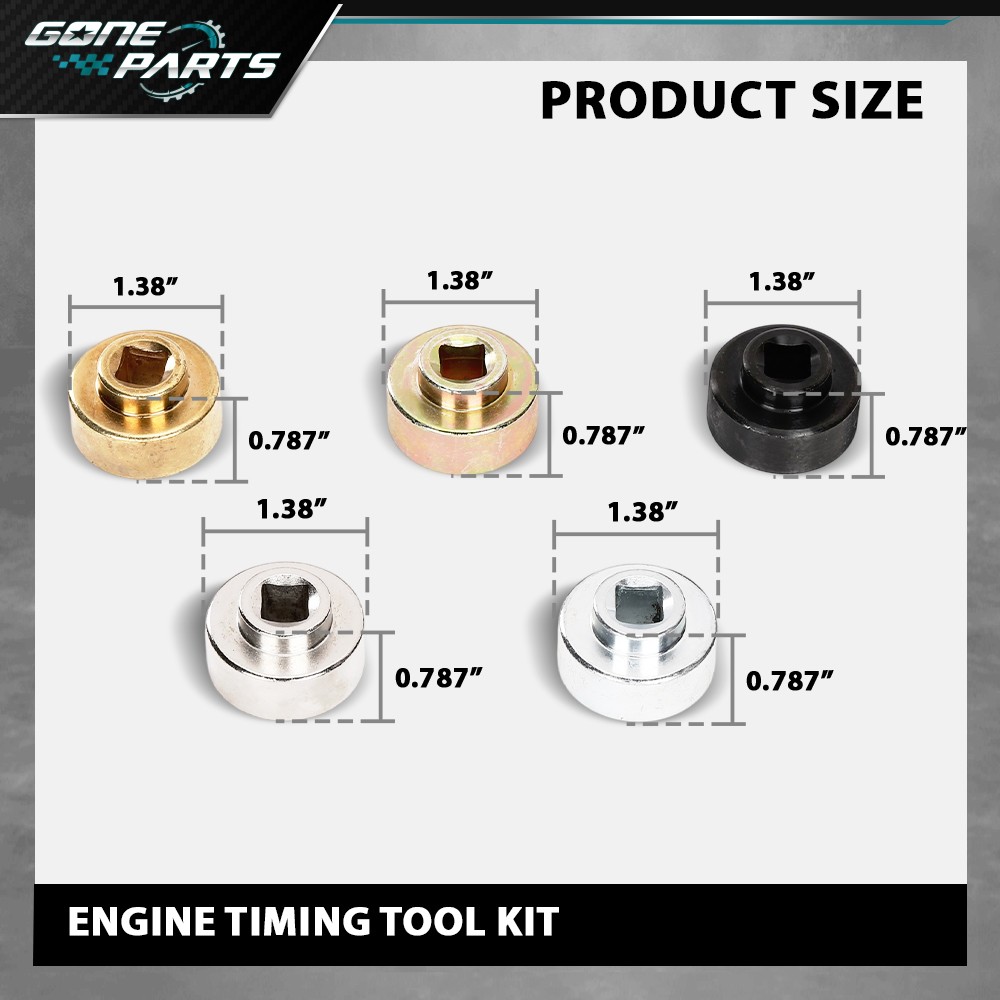 Camshaft Adjust Socket Tool Set,(Central Valve) Fits VW Audi EA888 2.0-1.8 TFSi