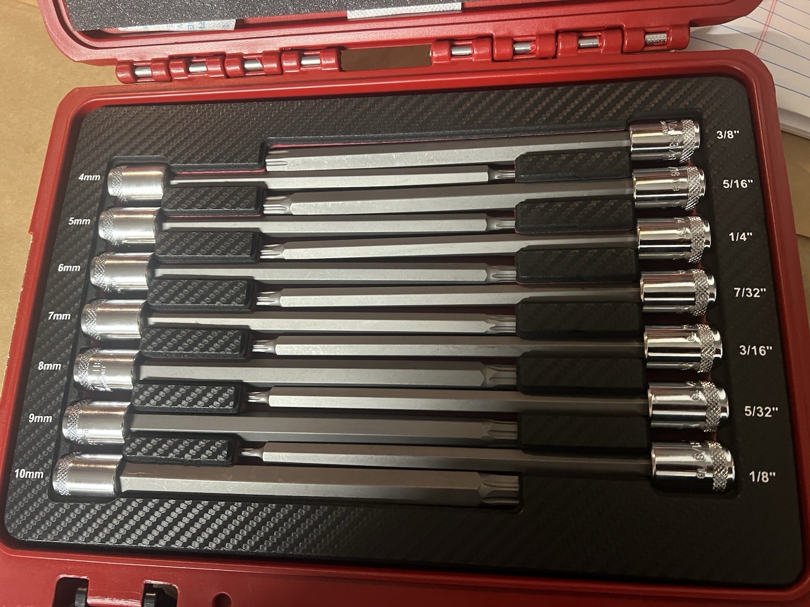 Mac Tools SXLH14RBRT 14-PC. 3/8” Drive Advanced Long Hex Driver Set