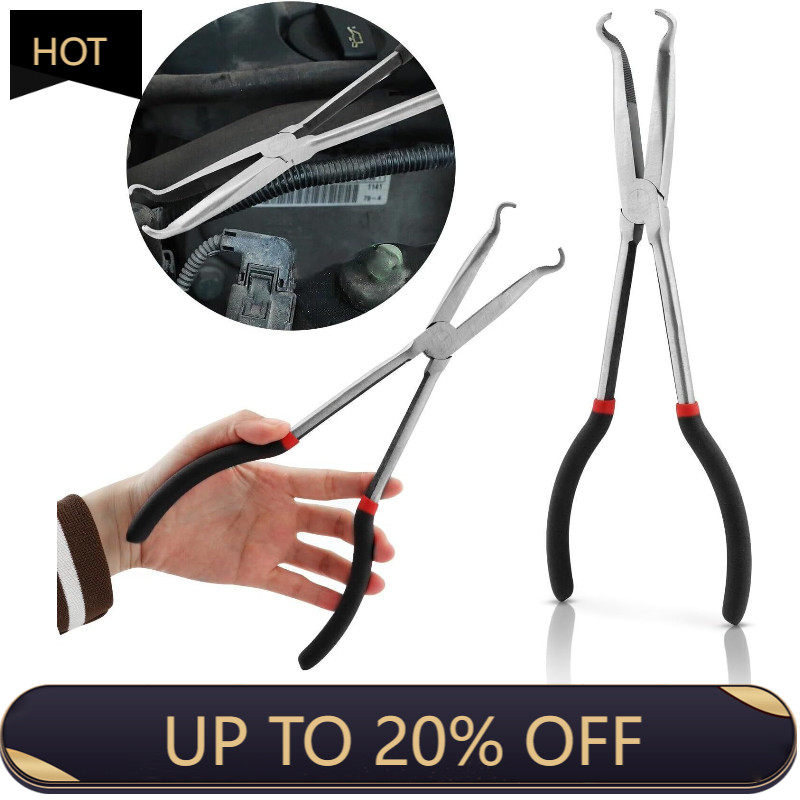 11 Inch Long Spark Plug Removal Pliers, Electrical Connector Disconnect Pliers