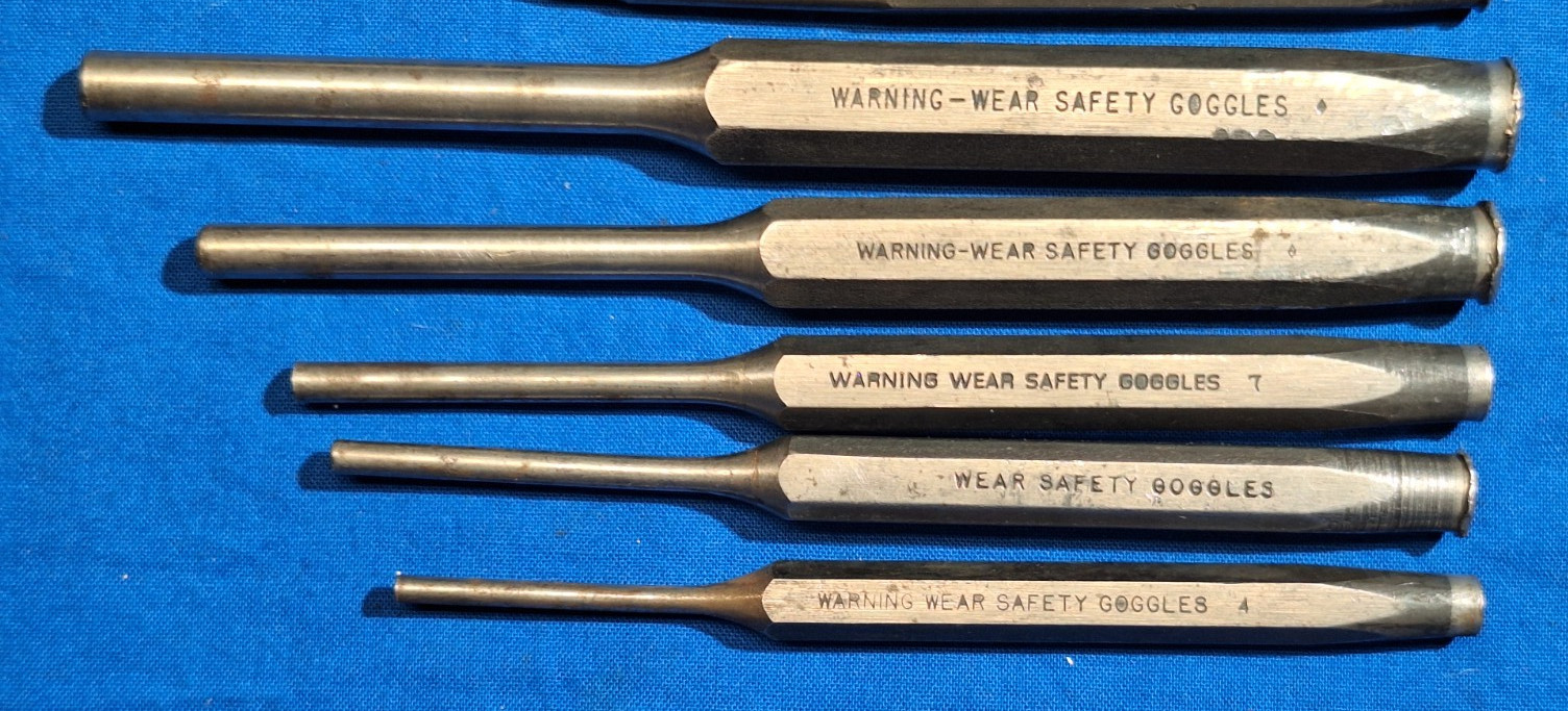 Snap-On 12 piece punch and chisel set PPC820A PPC110A PPC208A PPC108A PPC816A