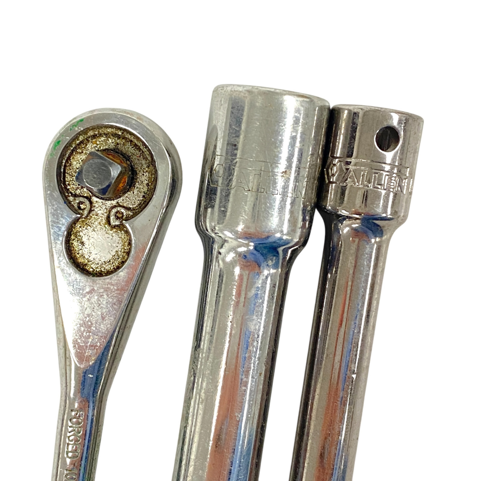 Allen 10900 1/4 Ratchet and 12810 1/2 11910 3/8 in Drive Extension Bar 3 Pcs USA