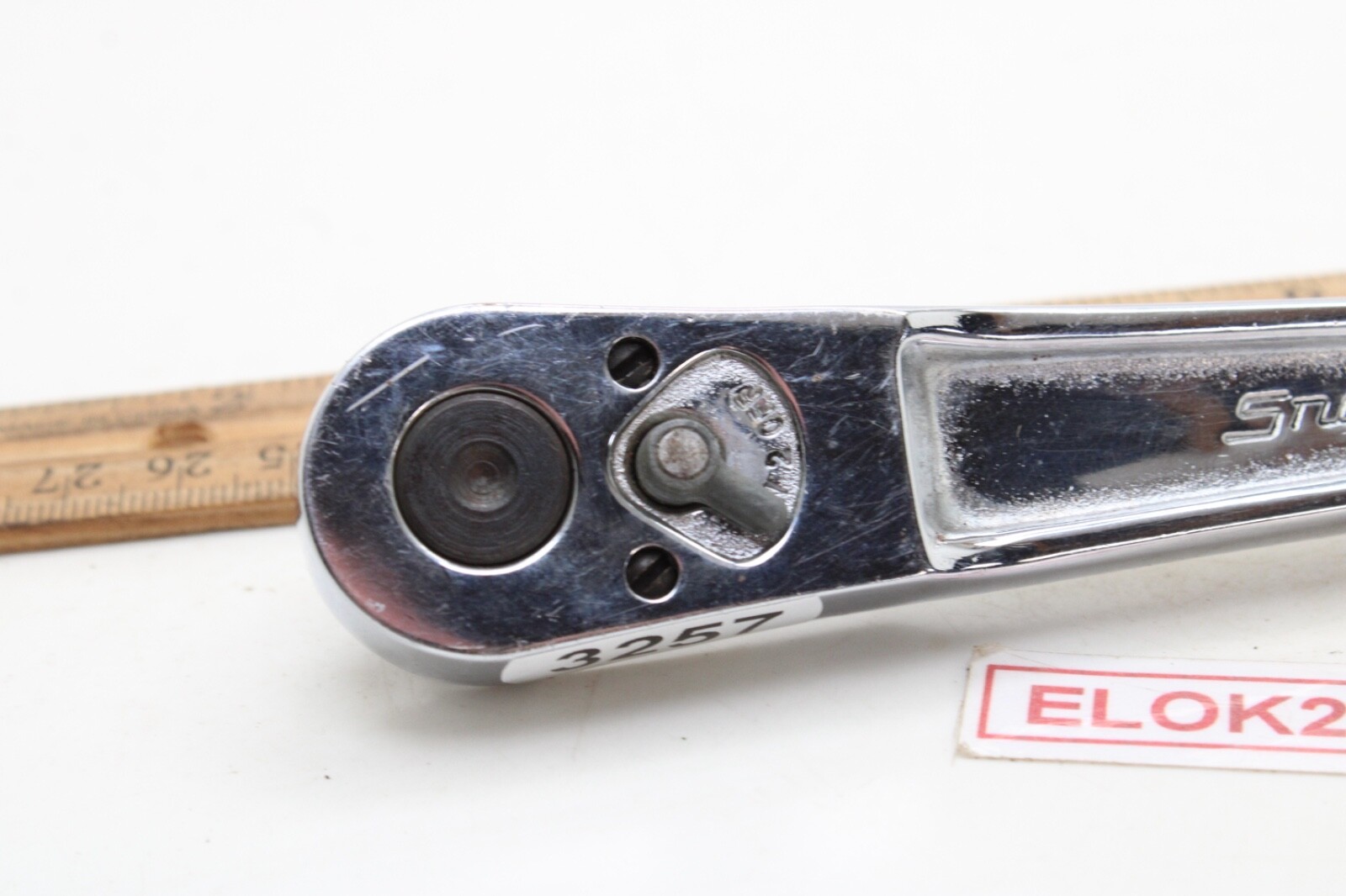 Snap-on FN720A 3/8″ Drive 6″ Long Chrome Short Handle Ratchet USA