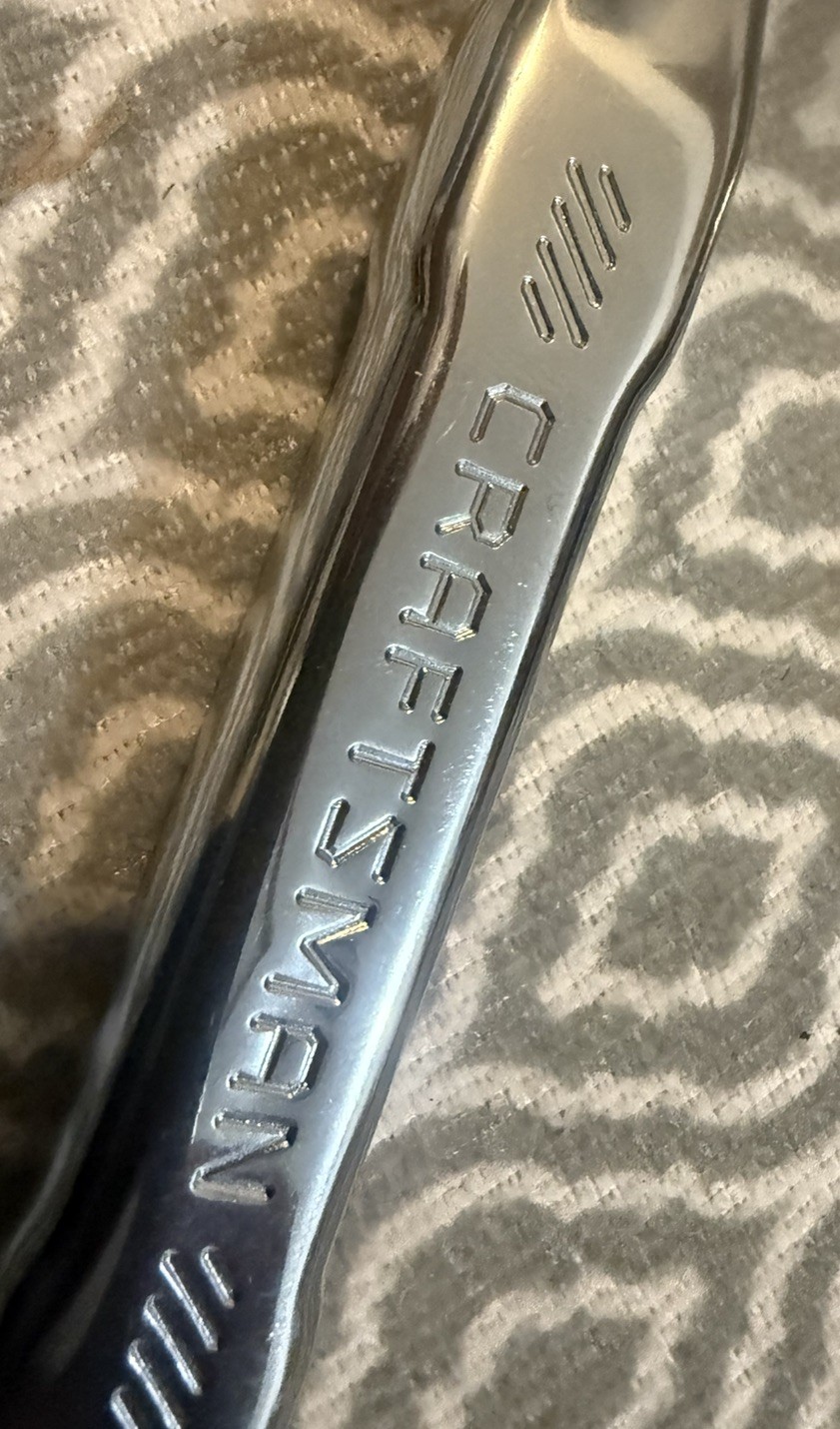 Craftsman 1/2 inch drive ratchet – 6” extension – swivel – NEW polished Chrome