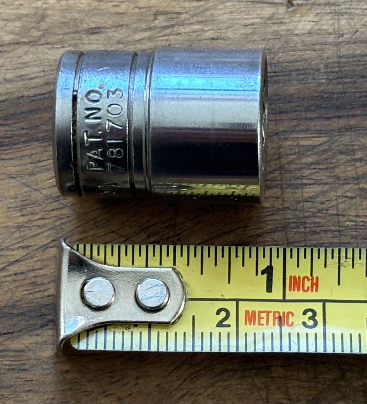 Snap-on. F161 – 1/2” AF – 3/8 Drive Shallow Socket – 12pt . Made in Canada