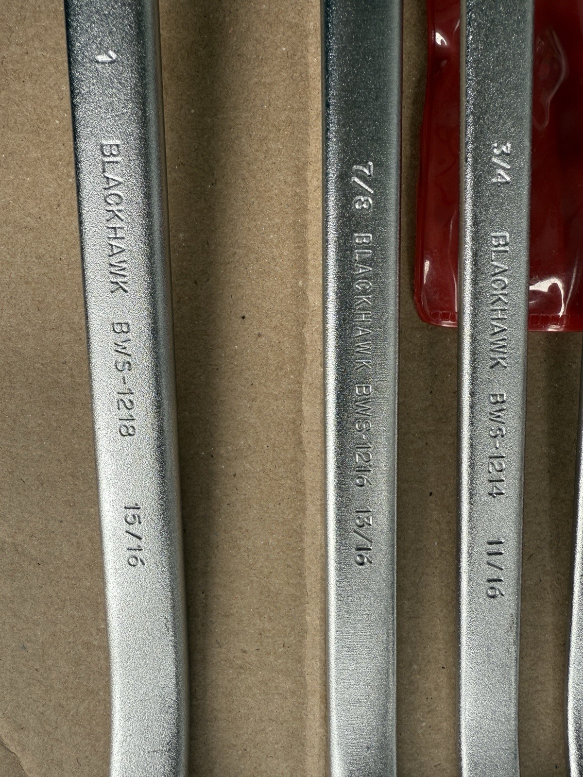 Blackhawk 6pc Offset Box End Wrench Set SAE 3/8” – 1” 12pt BW-6 USA NOS NEW