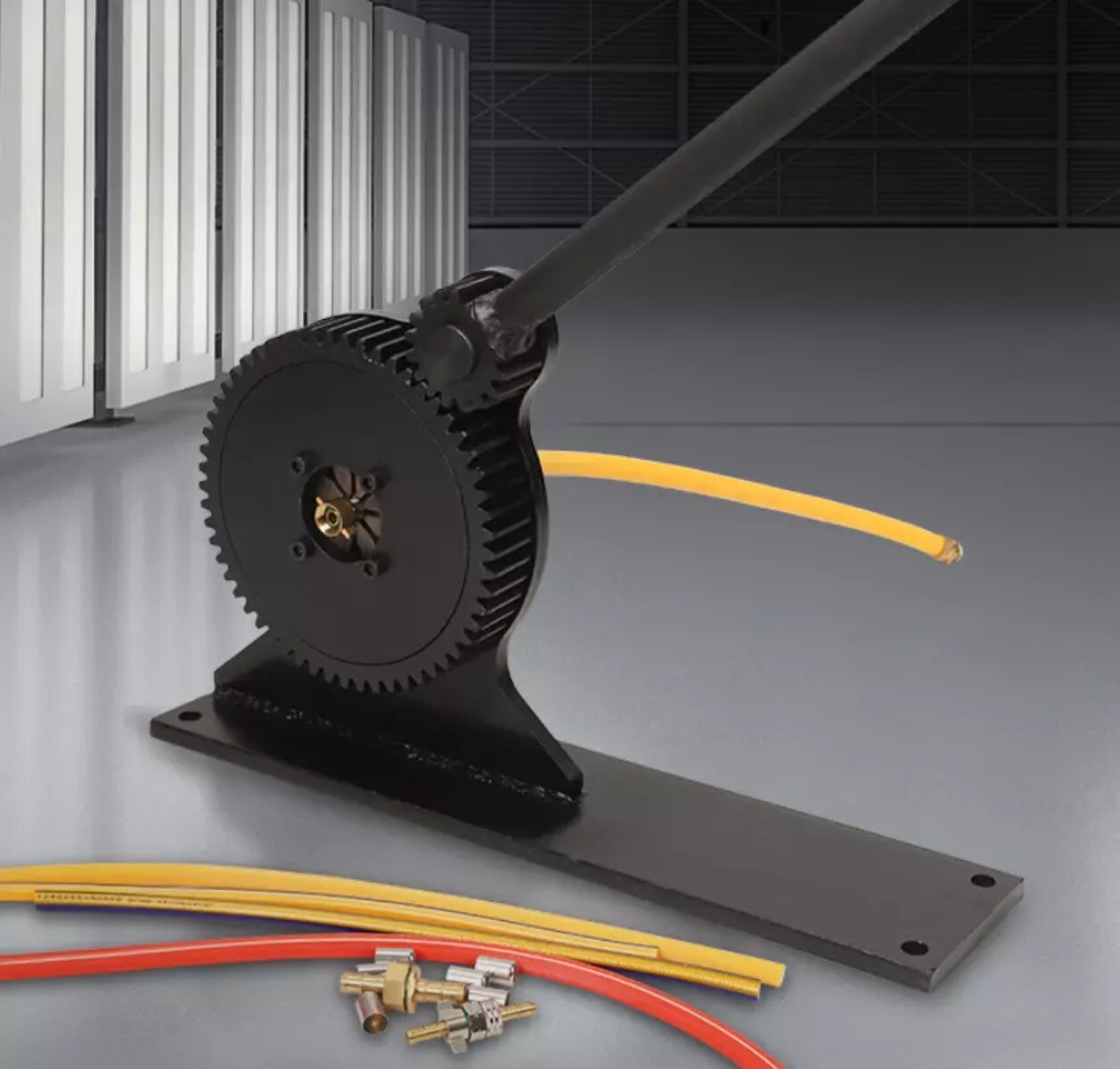 Manual Benchtop Hydraulic Tube Jack Gear Hose Crimper Crimping Machine 8MM-32MM