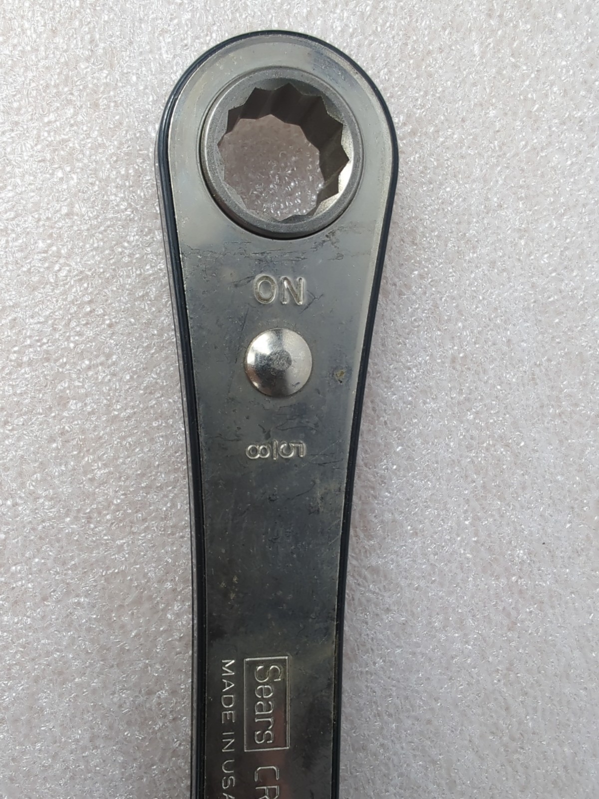 Craftsman 5/8in X 3/4in Double Box End 12 Point Ratcheting Wrench 43684 USA