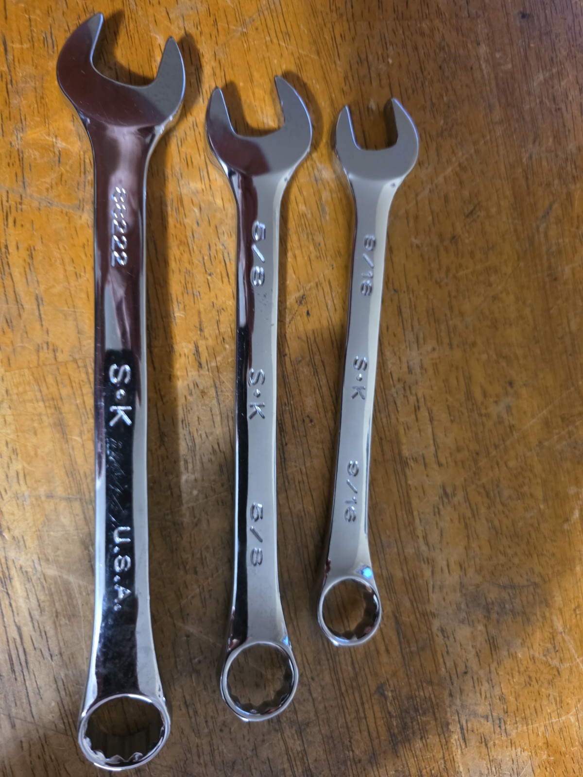 S-K tools SuperKrome 11/16″ ,5/8,and 9/16