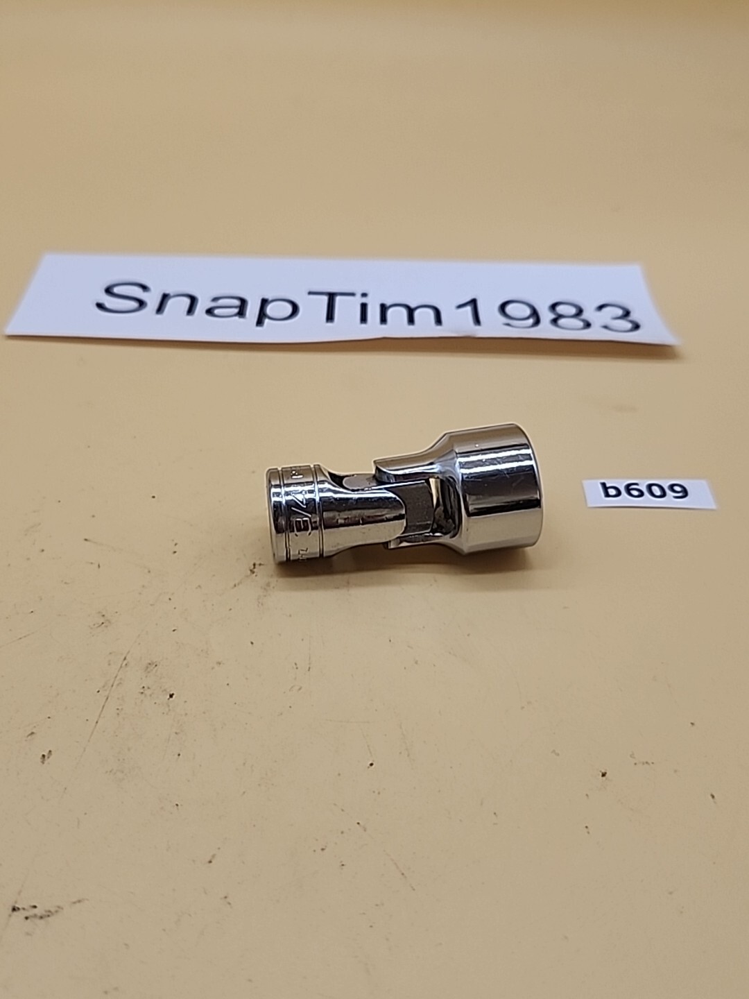 Snap-on Swivel Socket FS24 3/8″ Drive 3/4″ SAE 6PT Underlined Logo USA