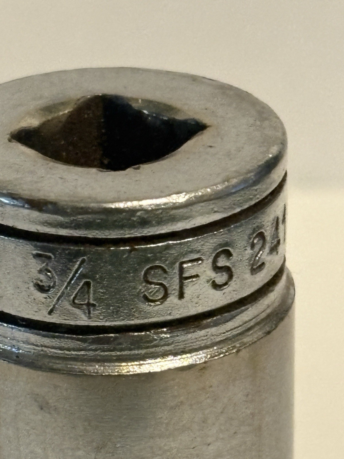 Snap-on 3/4” AF Deep Socket – 3/8” Drive – Six Point Hex Socket -SFS241