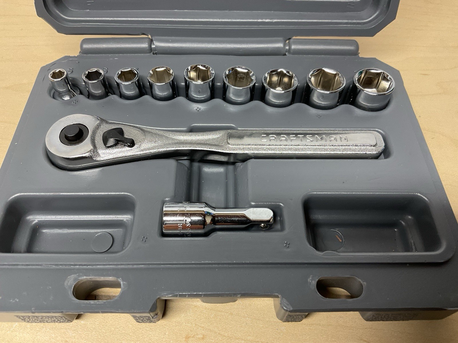 Like New Craftsman (11 Piece (5-13mm) 6point 1/4″ Drive) Mechanics Tool Set