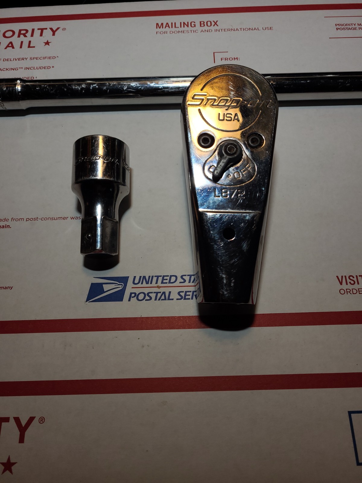 Snap On 3/4” Ratchet L872 Head,L872H Handle,L32 Extension
