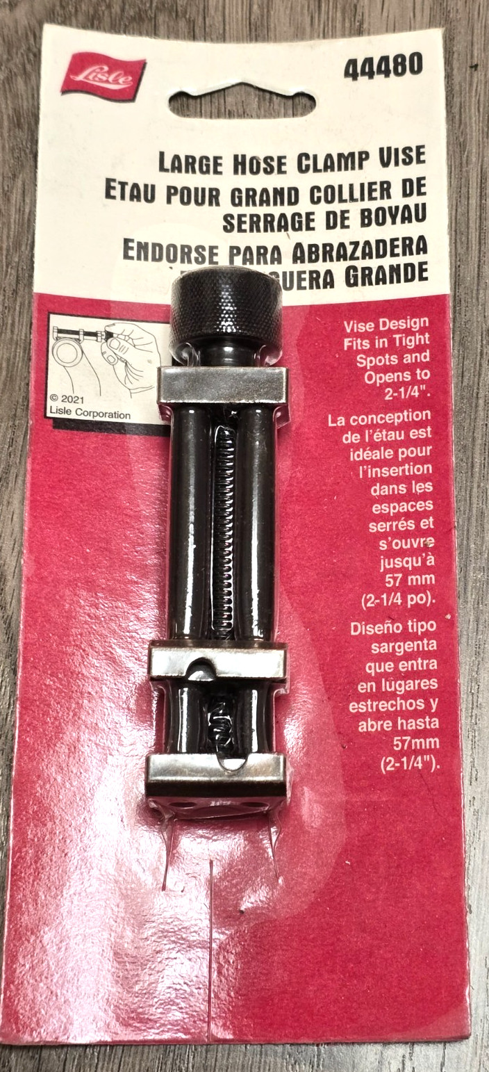 Lisle Tools 44480, Large Hose Clamp Vise Remover/ Installer 1/4″ dr