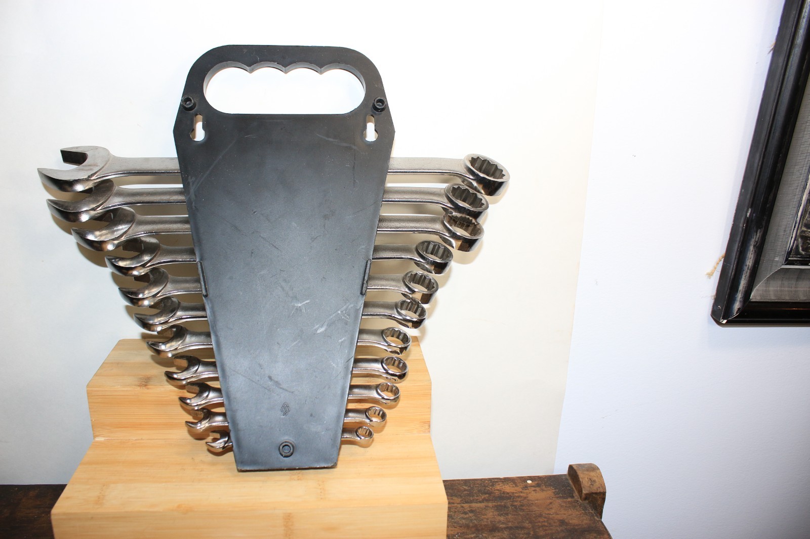 CRAFTSMAN SAE COMBINATION WRENCH SET 12 POINT USA – SET OF 11 W / rack VA