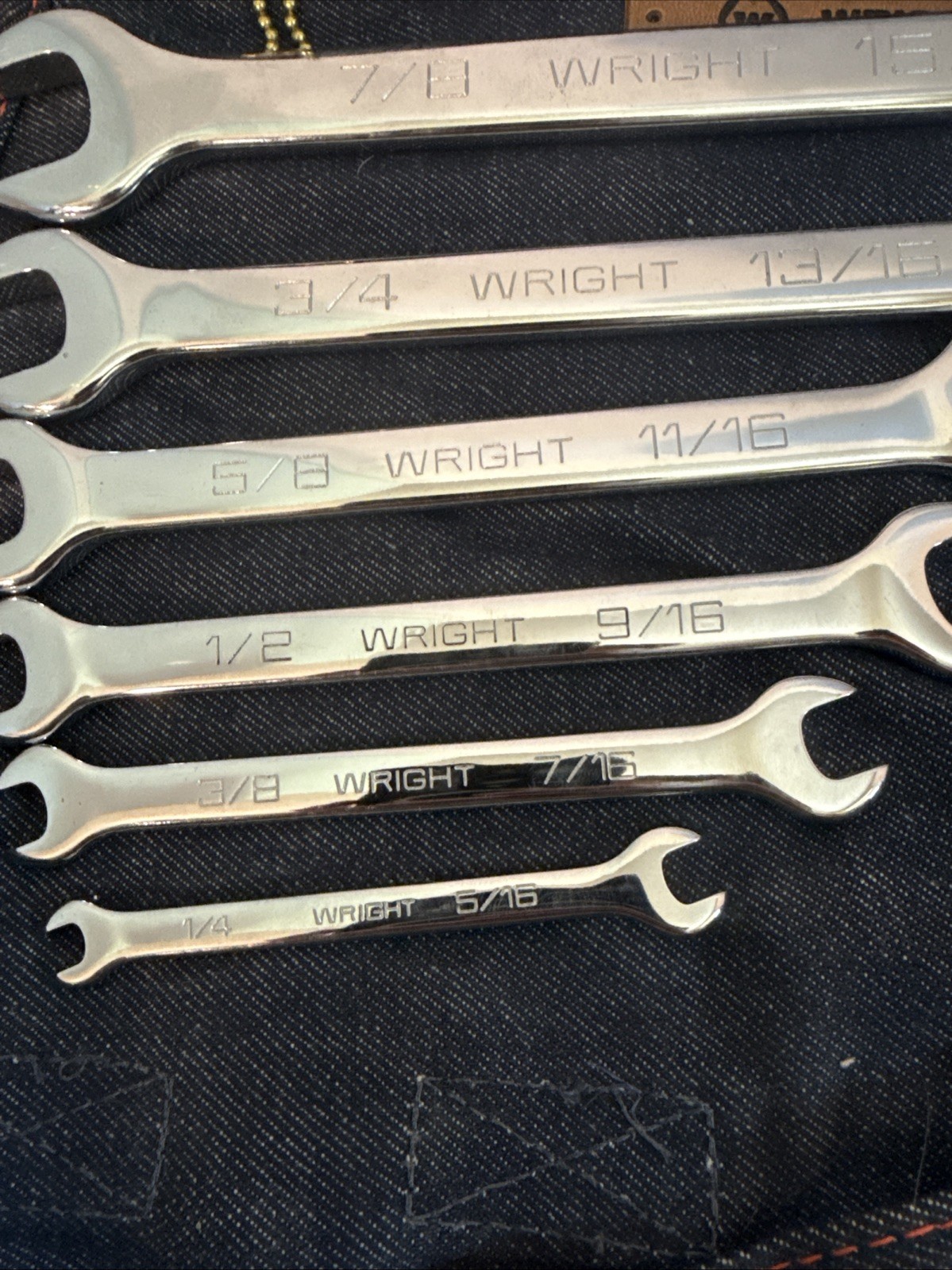 Wright Tool 6 pc. Open End Wrench Set 1/4 In. to 15/16 In. # 736