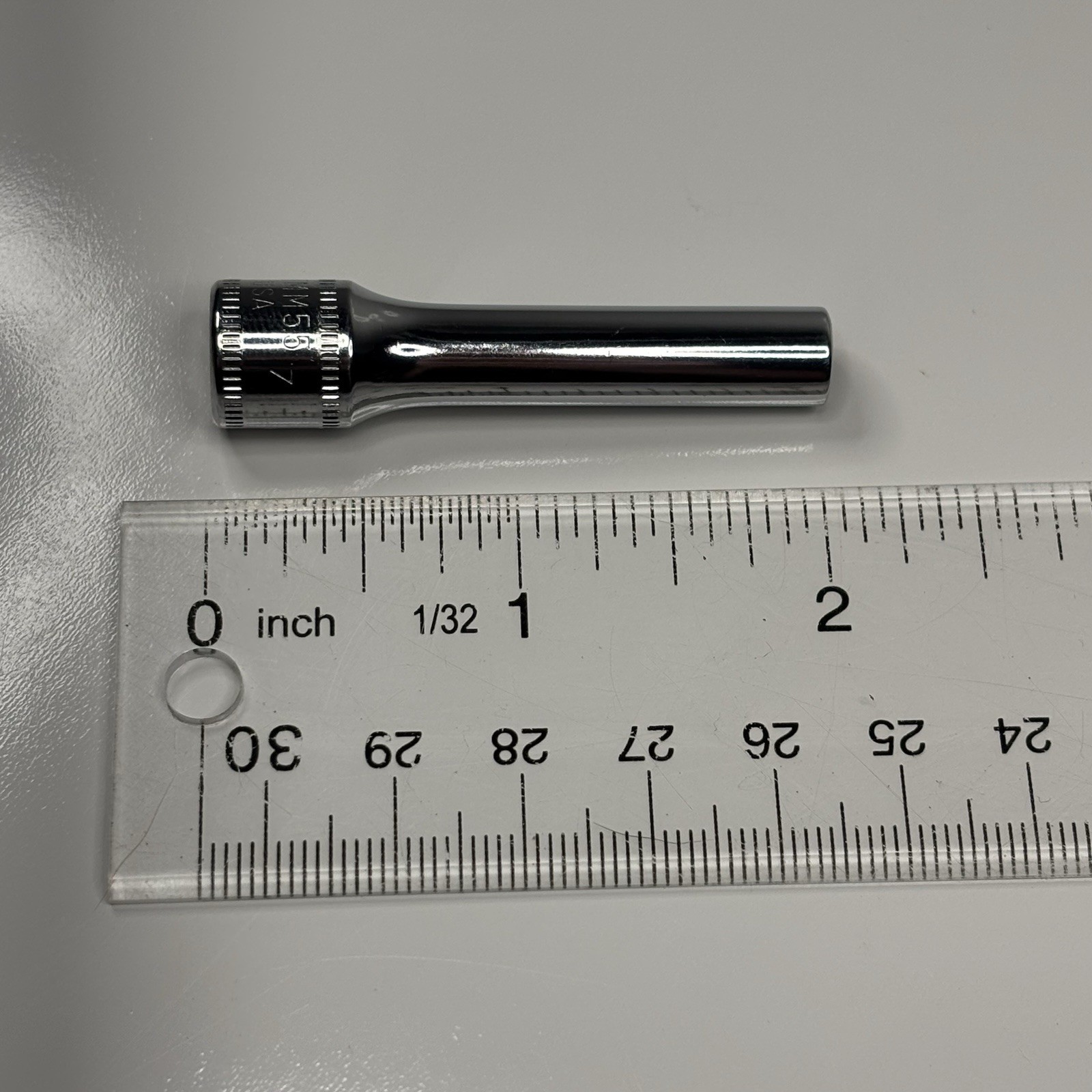 NOS Snap On Tool STMM5.5 1/4 Dr 6Pt Metric 5.5mm Deep Chrome Socket VTG USA 1987