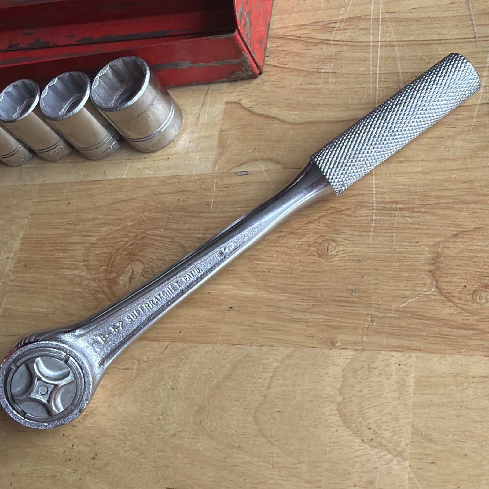 Williams Tools SAE Shallow Socket Set 3/8″ Drive W/ Extras 17pc WSB-1 Vtg USA